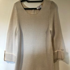 Alice + Olivia White sweater dress Size M
